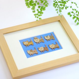 ①天然木のお名前プレート　６個 ②吊り橋スーパーロング ①天然木のお名前プレート 6個 ②吊り橋スーパーロング ①天然木